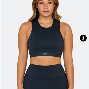 SET Active Black Sports Bra & Leggings Set